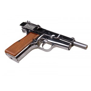 WE Модель пистолета Browning Hi-Power, металл, серебристый